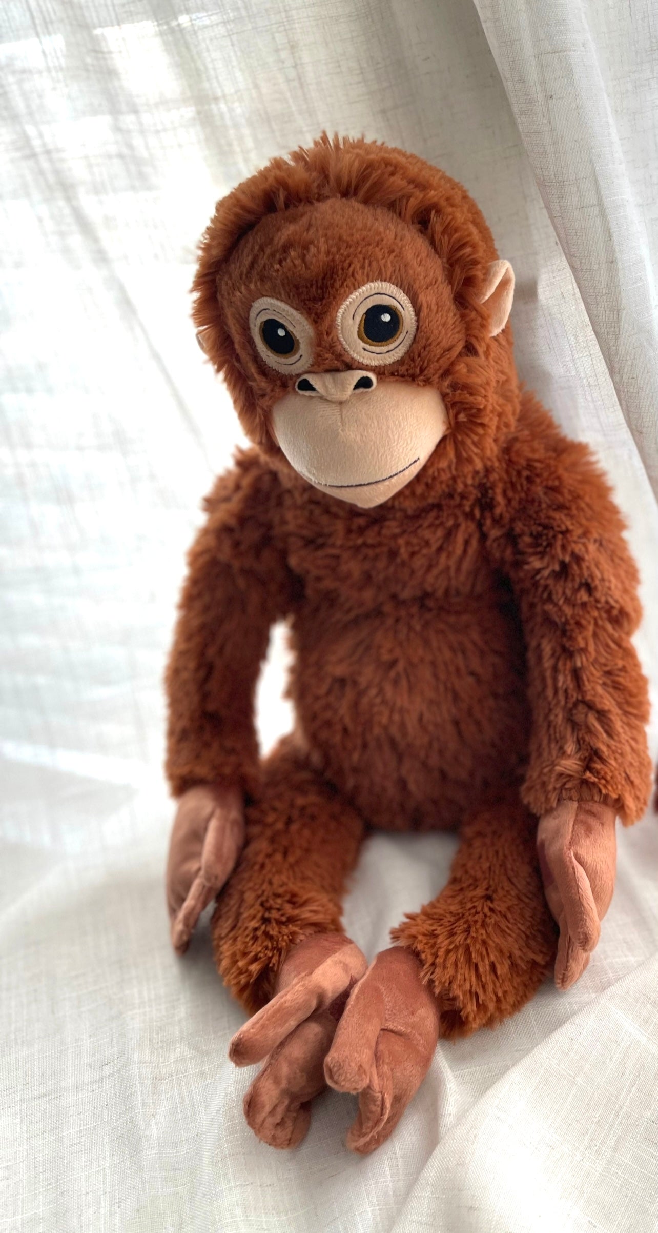 Authentic Baby Punch Monkey Plush Toy | Viral Japanese Macaque Stuffed Animal Friend Surrogate Mom | Genuine Product Full-Size 24 inch