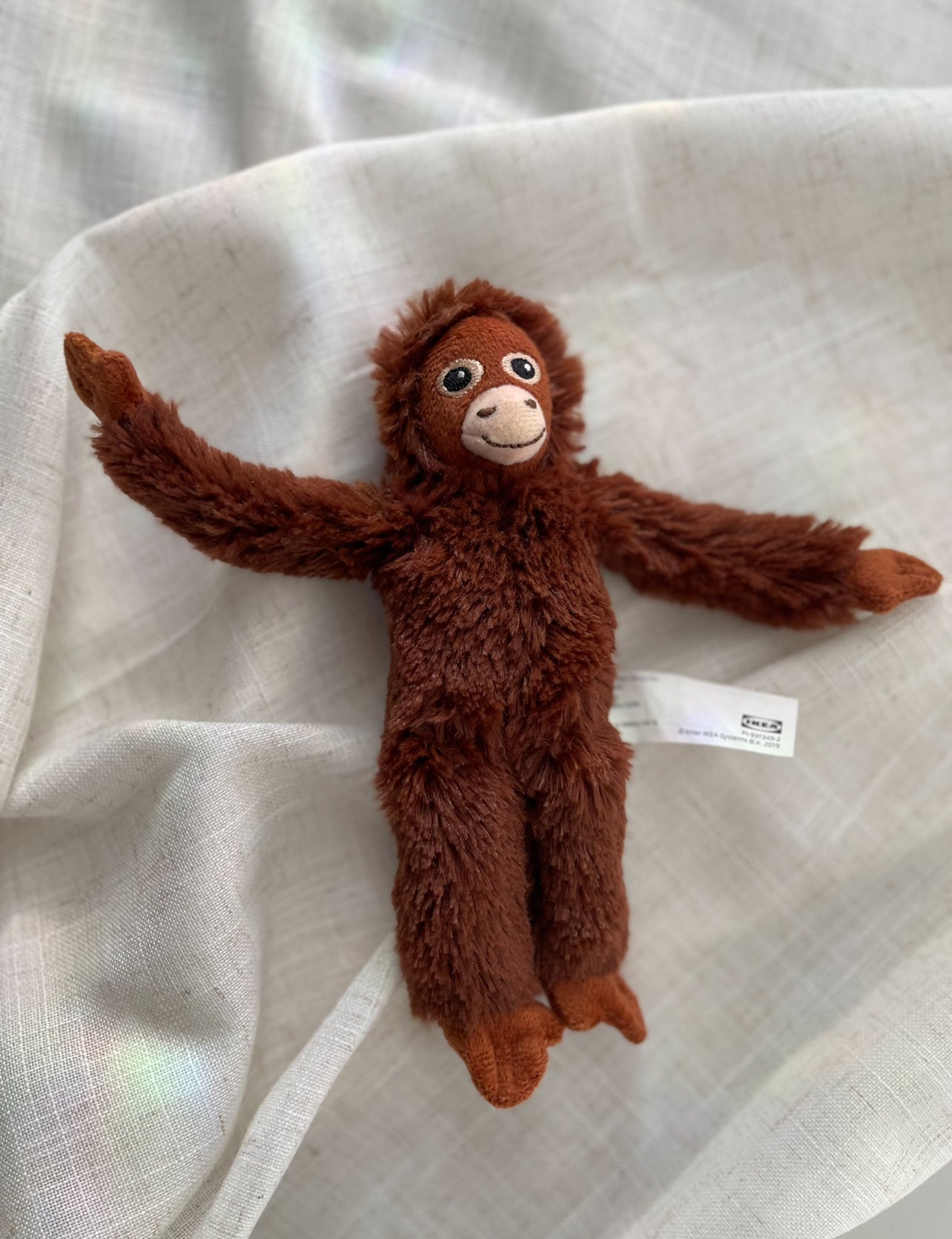 Mini Baby Punch Monkey Plush Toy | Viral Japanese Macaque Stuffed Animal | Genuine Product | Ichikawa Zoo Story | Gift | Small Orangutan 7.75 in